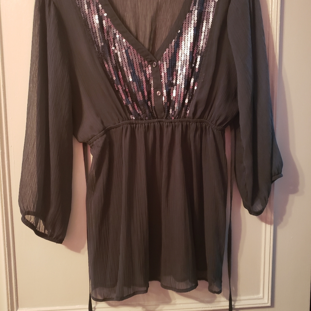 Dark grey blouse